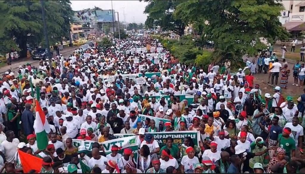 La marche de protestation du PDCI-Juin 2025