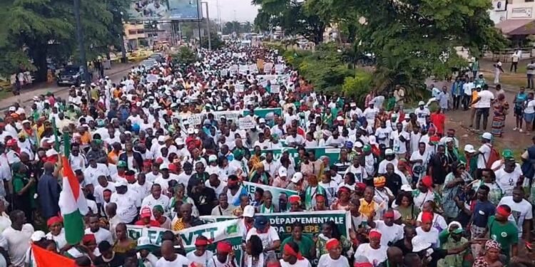 La marche de protestation du PDCI-Juin 2025