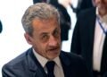 Nicolas Sarkozy au dernier jour du procès des soupçons de financement libyen de sa campagne présidentielle de 2007, à Paris le 8 avril 2025. ALAIN JOCARD / AFP